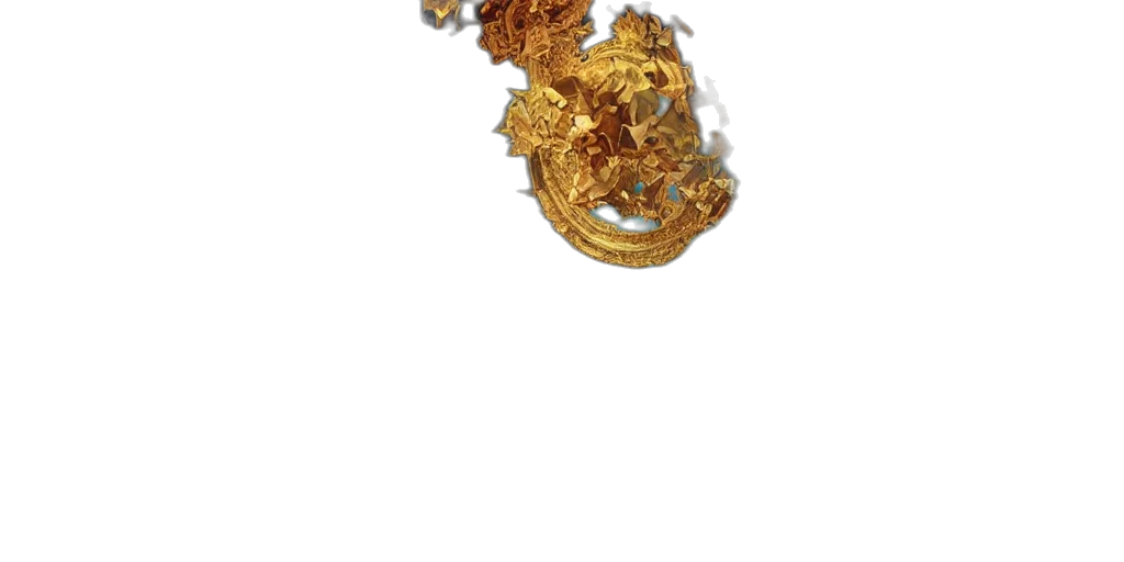jewelry, dragon, crown, staff transparent PNG cut-out