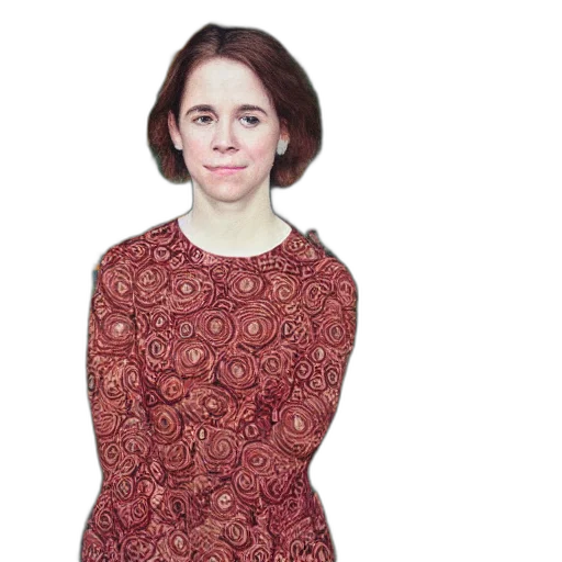 dress, face, jacket, hair transparent PNG cut-out