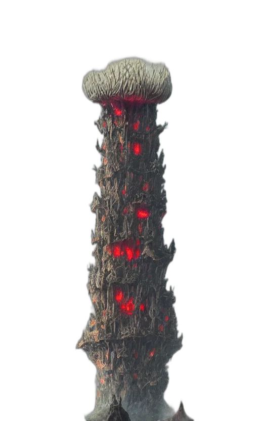 staff, sword, crown, tree transparent PNG cut-out