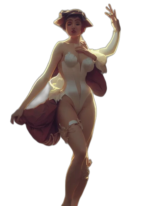 dress, staff, concept art, fantasy art transparent PNG cut-out