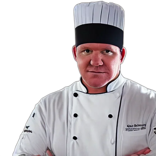 staff, food, photorealistic, chef, gordon, ramsay, ram, sheep transparent PNG cut-out