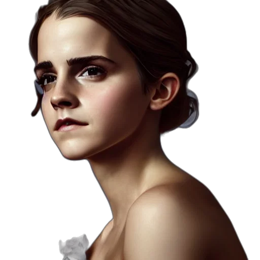 face, dress, crown, photorealistic, concept art, fantasy art, oil painting, emma transparent PNG cut-out