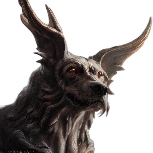dragon, creature, animal, staff transparent PNG cut-out