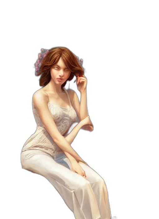 dress, staff, photorealistic, concept art transparent PNG cut-out
