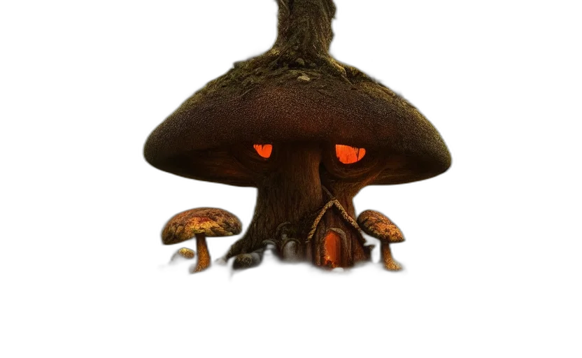 hat, crown, tree, creature transparent PNG cut-out