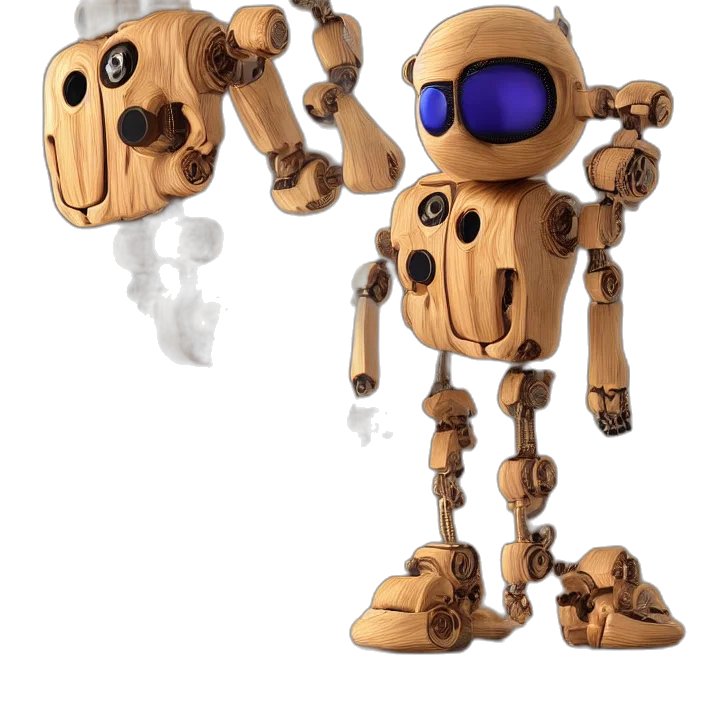 robot, concept art, 3d render, cartoon transparent PNG cut-out