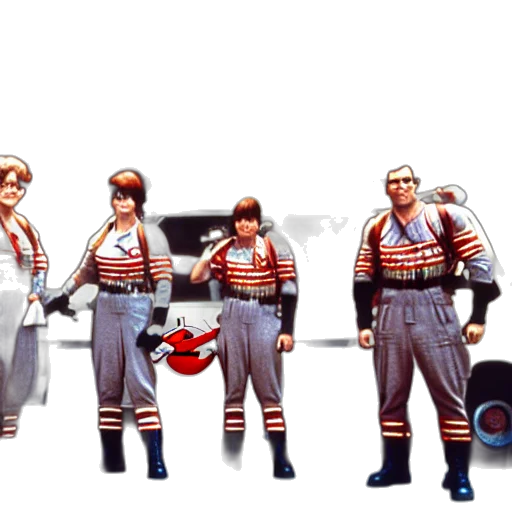 concept art, 3d render, film, still, ghostbusters transparent PNG cut-out