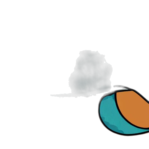 hat, umbrella, food, shoes, concept art, cartoon, anime, 3d render transparent PNG cut-out