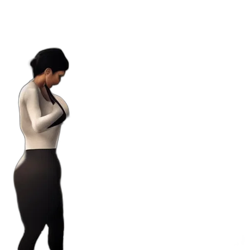 dress, jacket, staff, concept art, 3d render, cyberpunk, pixel art, outer space transparent PNG cut-out