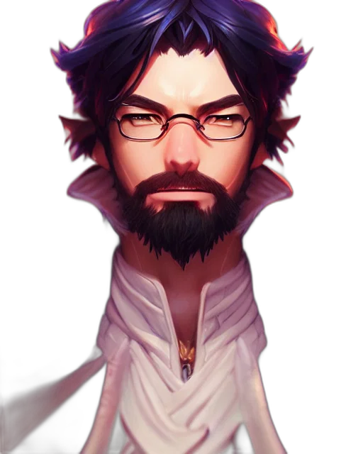 staff, face, dragon, creature, fantasy art, anime, concept art, pixel art transparent PNG cut-out