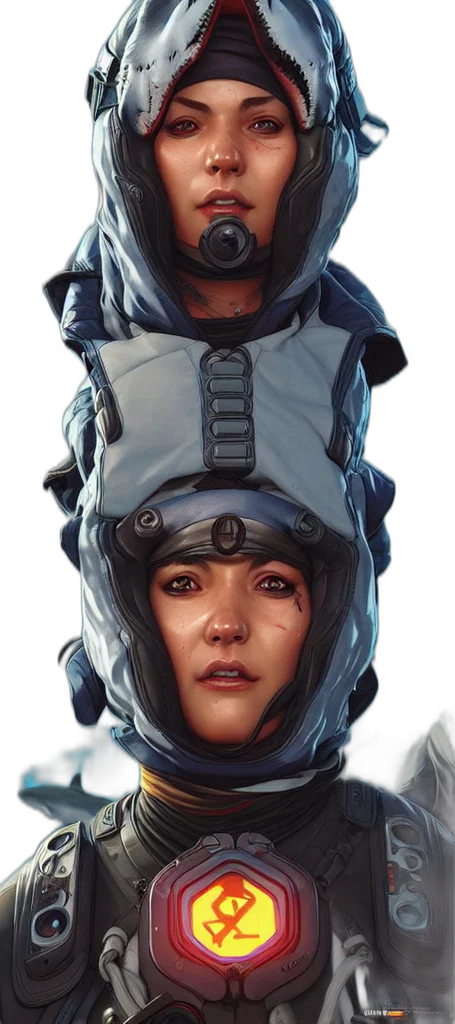 face, robot, jacket, mask transparent PNG cut-out