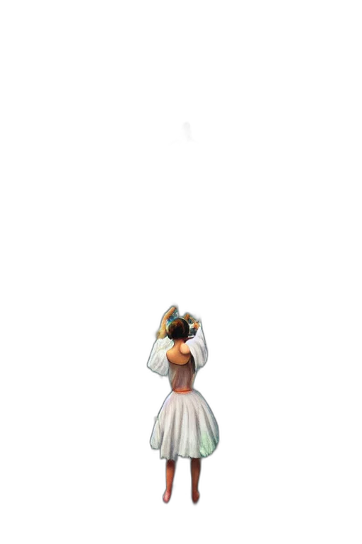 dress, staff, crown, weapon transparent PNG cut-out