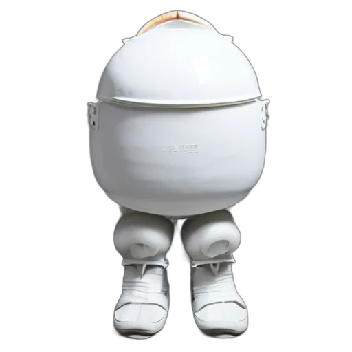 robot, mask, staff, 3d render transparent PNG cut-out