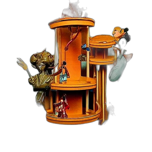 furniture, concept art, 3d render, fantasy art transparent PNG cut-out