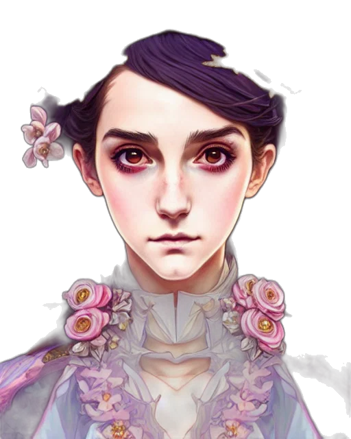 face, crown, jewelry, staff, fantasy art, concept art, photorealistic, anime transparent PNG cut-out