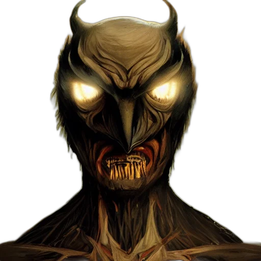 mask, face, creature, comic book art transparent PNG cut-out