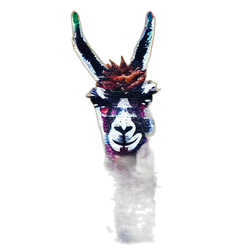 animal, mask, creature, crown, concept art, pixel art, fantasy art, watercolor transparent PNG cut-out