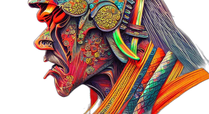 dragon, mask, animal, photorealistic transparent PNG cut-out