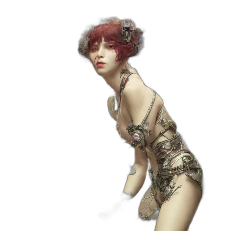 dress, robot, creature, jewelry transparent PNG cut-out