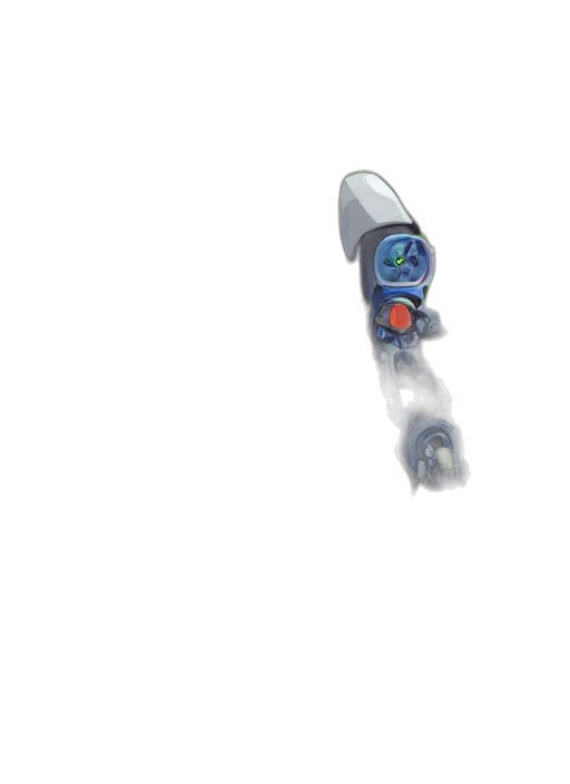 robot, staff, weapon, creature, 3d render, concept art, pixel art, photorealistic transparent PNG cut-out