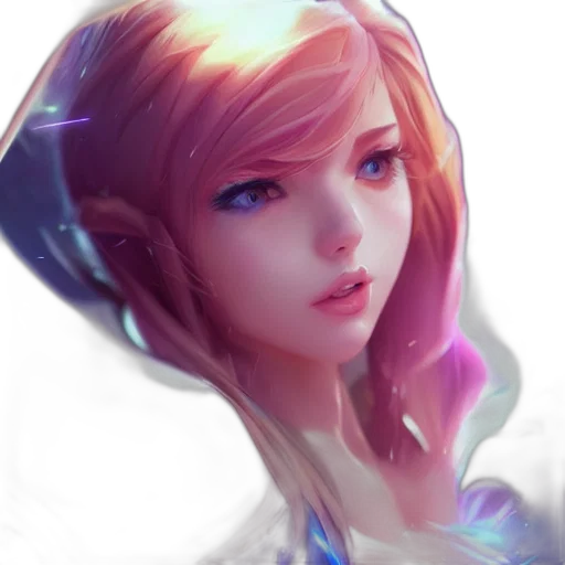 face, robot, crown, staff, fantasy art, anime, concept art, photorealistic transparent PNG cut-out