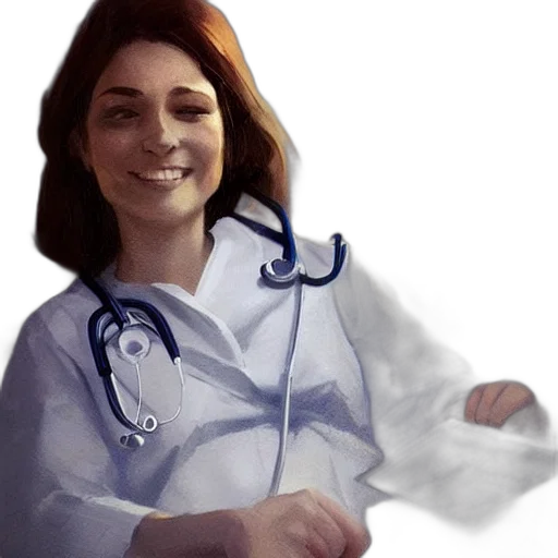 staff, dress, face, jacket, photorealistic, concept art, oil painting, cartoon transparent PNG cut-out