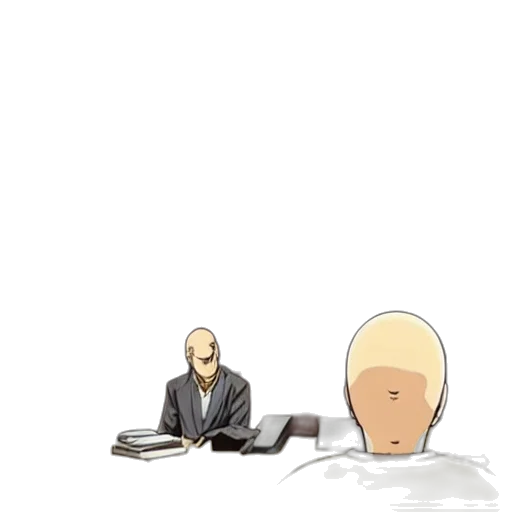 staff, hair, face, jacket, concept art, cartoon, anime, 3d render transparent PNG cut-out
