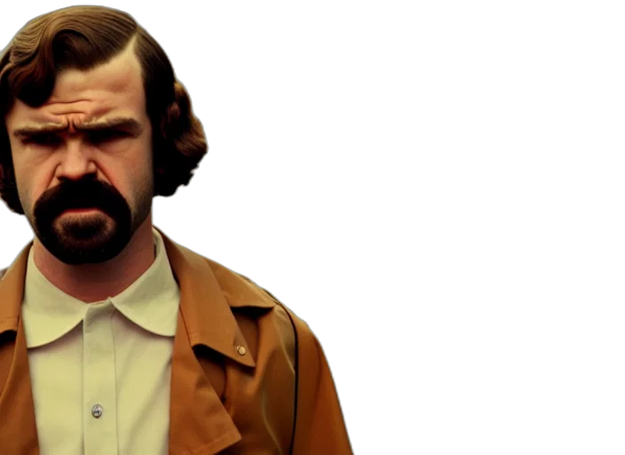 jacket, face, 3d render, concept art, photorealistic, film, still, jim transparent PNG cut-out