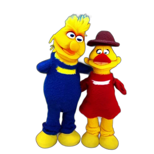 hat, staff, 3d render, bert transparent PNG cut-out