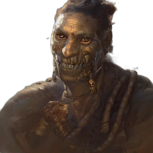 face, mask, creature, staff transparent PNG cut-out