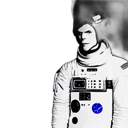 robot, mask, jacket, staff transparent PNG cut-out
