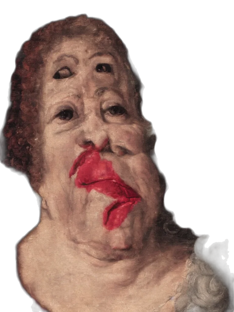 face, mask, creature, staff transparent PNG cut-out