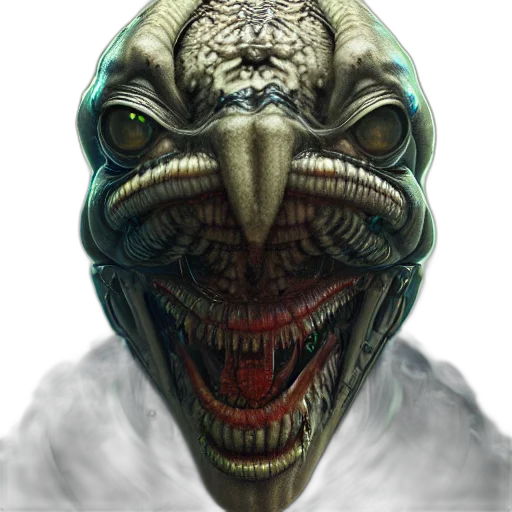 mask, creature, face, dragon, concept art, photorealistic, 3d render, fantasy art transparent PNG cut-out