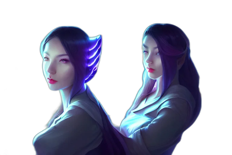 staff, crown, face, fantasy art transparent PNG cut-out