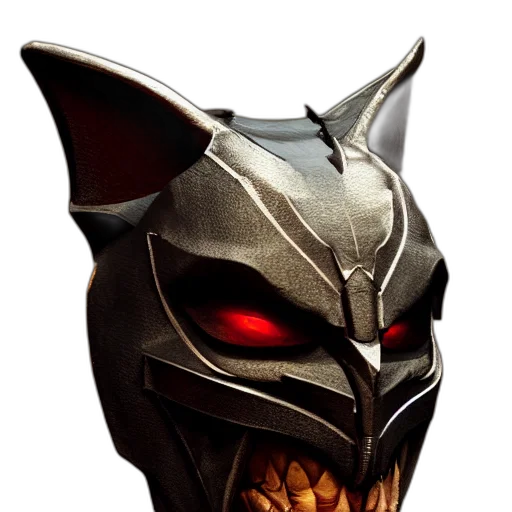 mask, face, crown, concept art, 3d render, comic book art, fantasy art, vampire transparent PNG cut-out