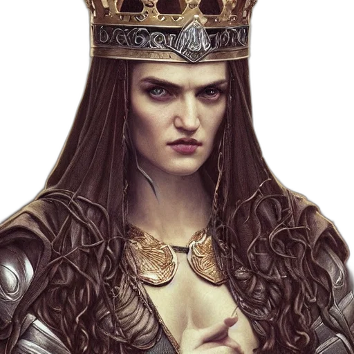 crown, jewelry, face, fantasy art transparent PNG cut-out