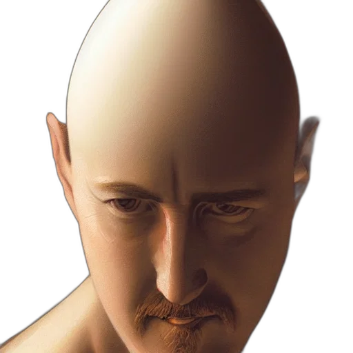 face, mask, hair, hat, photorealistic, concept art, comic book art, 3d render transparent PNG cut-out