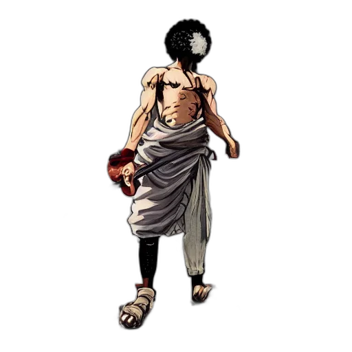 concept art, comic book art, pixel art, fantasy art, thicc, instagram, model, afro transparent PNG cut-out