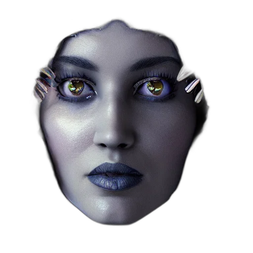 mask, face, creature, jewelry transparent PNG cut-out