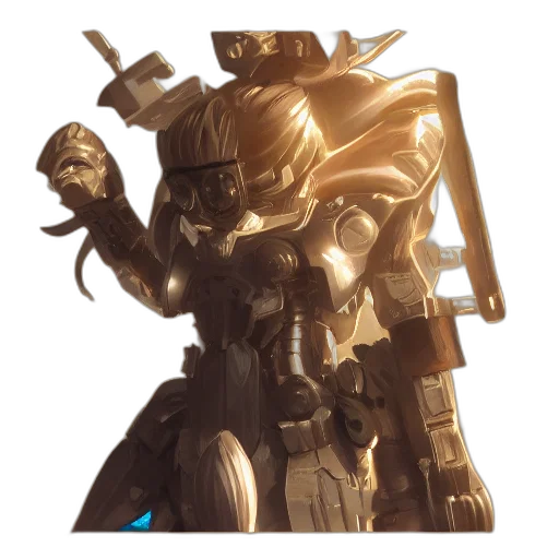 robot, weapon, staff, sword transparent PNG cut-out