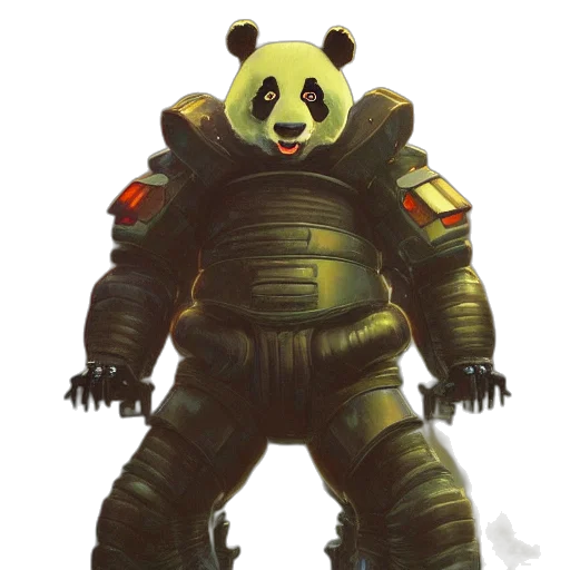 robot, creature, animal, concept art, fantasy art, pixel art, cyberpunk, green transparent PNG cut-out