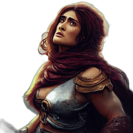 face, fantasy art, concept art, comic book art transparent PNG cut-out