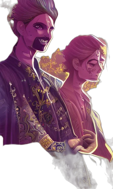 concept art, comic book art, fantasy art, cyberpunk transparent PNG cut-out