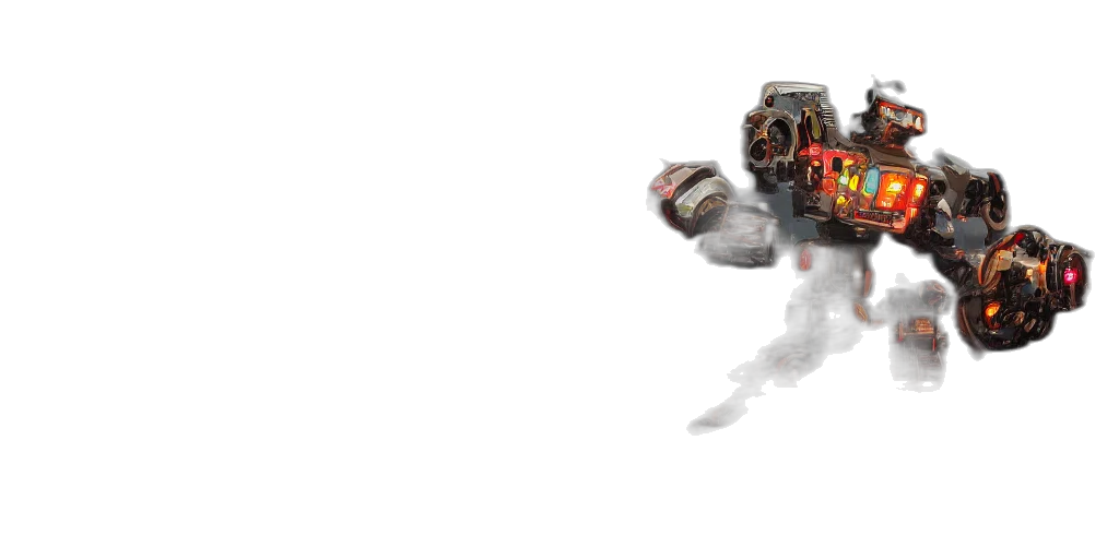 robot, weapon, creature, dragon transparent PNG cut-out
