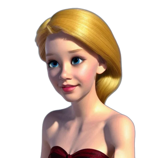 dress, face, crown, staff transparent PNG cut-out