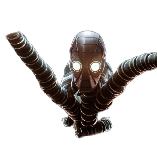 robot, creature, animal, mask, concept art, comic book art, 3d render, pixel art transparent PNG cut-out
