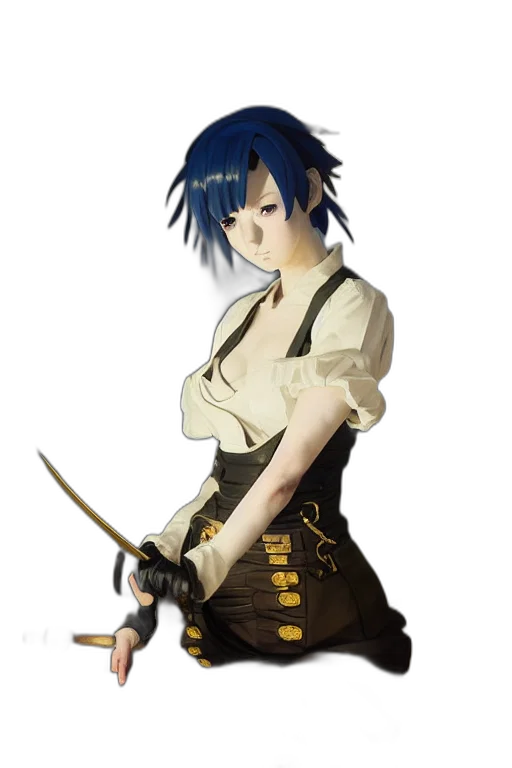 staff, sword, weapon, dress, anime, fantasy art, concept art, pixel art transparent PNG cut-out