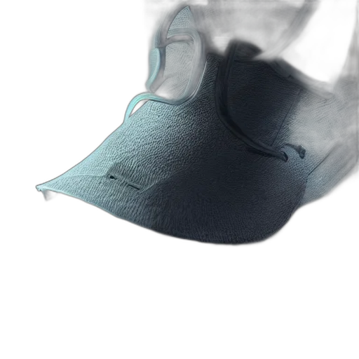 mask, hat, shoes, crown, 3d render, photorealistic, concept art, vaporwave transparent PNG cut-out