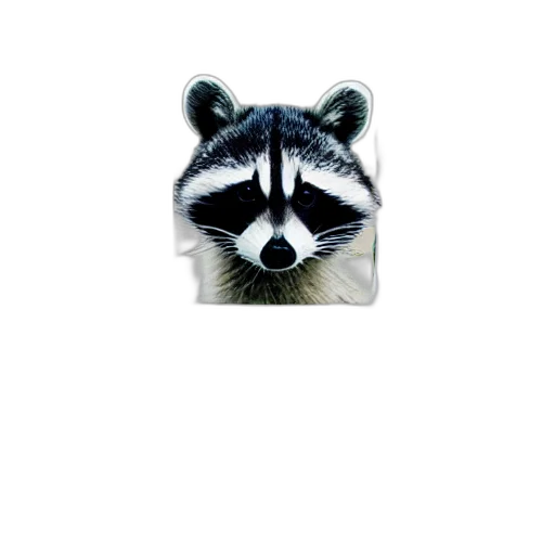 animal, mask, creature, face, photorealistic, pixel art, concept art, 3d render transparent PNG cut-out