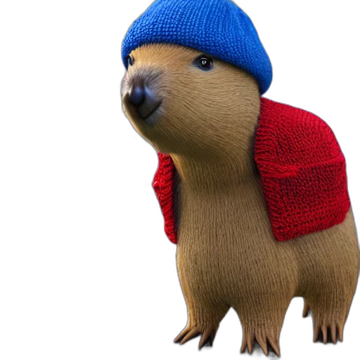 hat, animal, creature, jacket transparent PNG cut-out